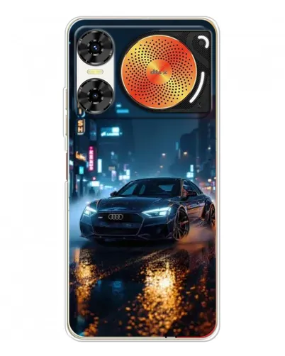 Чехол для ZTE Nubia Music 2 с картинкой «Ночной город и Audi» Чехол для ZTE Nubia Music 2 с картинкой «Ночной город и Audi»