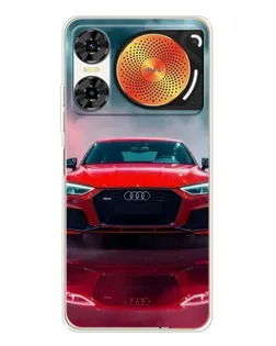 Чехол для ZTE Nubia Music 2 с картинкой «Audi RS — красный стиль»