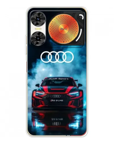 Чехол для ZTE Nubia Music 2 с картинкой «Audi Sport — неон» Чехол для ZTE Nubia Music 2 с картинкой «Audi Sport — неон»