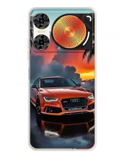Чехол для ZTE Nubia Music 2 с картинкой «Audi — закат»