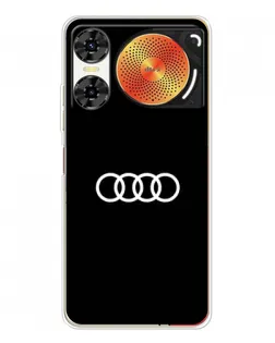 Чехол для ZTE Nubia Music 2 с картинкой «Audi White Logo»