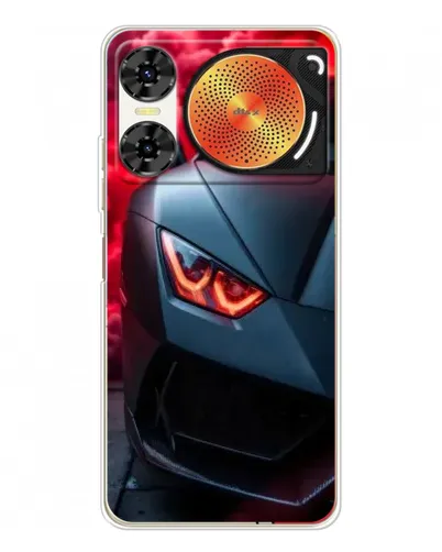 Чехол для ZTE Nubia Music 2 с картинкой «Lamborghini красное сияние»