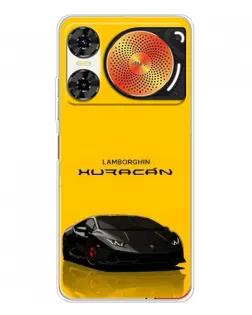 Чехол для ZTE Nubia Music 2 с картинкой «Lamborghini Huracan черный»