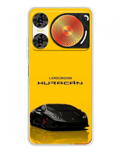 Чехол для ZTE Nubia Music 2 с картинкой «Lamborghini Huracan черный»