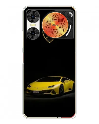 Чехол для ZTE Nubia Music 2 с картинкой «Lamborghini желтый акцент»