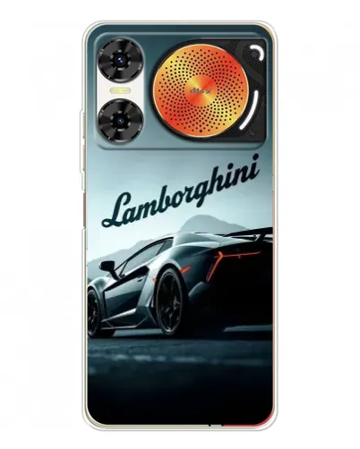 Чехол для ZTE Nubia Music 2 с картинкой «Классическая надпись Lamborghini»