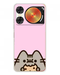 Чехол для ZTE Nubia Music 2 с картинкой «Pusheen и печенье»