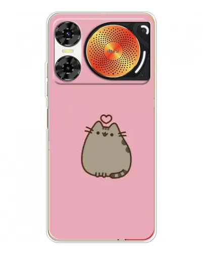 Чехол для ZTE Nubia Music 2 с картинкой «Pusheen сердце»