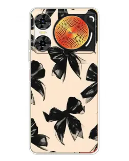Чехол для ZTE Nubia Music 2 с картинкой «Паттерн черные банты»