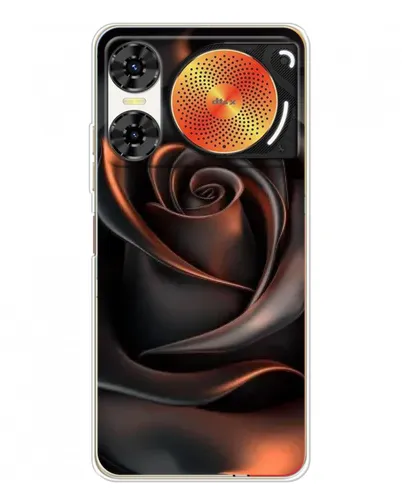 Чехол для ZTE Nubia Music 2 с картинкой «Шелковая черная роза»