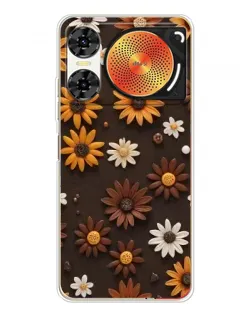 Чехол для ZTE Nubia Music 2 с картинкой «Узор из маленьких подсолнухов» Чехол для ZTE Nubia Music 2 с картинкой «Узор из маленьких подсолнухов»