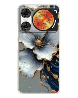 Чехол для ZTE Nubia Music 2 с картинкой «Белый цветок и золотой флюид» Чехол для ZTE Nubia Music 2 с картинкой «Белый цветок и золотой флюид»