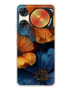 Чехол для ZTE Nubia Music 2 с картинкой «Яркая сине-оранжевая флора» Чехол для ZTE Nubia Music 2 с картинкой «Яркая сине-оранжевая флора»