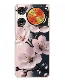 Чехол для ZTE Nubia Music 2 с картинкой «Нежная сакура и капли» Чехол для ZTE Nubia Music 2 с картинкой «Нежная сакура и капли»