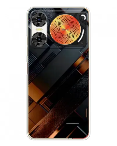 Чехол для ZTE Nubia Music 2 с картинкой «Черные геометрические блоки» Чехол для ZTE Nubia Music 2 с картинкой «Черные геометрические блоки»
