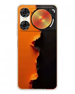 Чехол для ZTE Nubia Music 2 с картинкой «Оранжевый разлом»