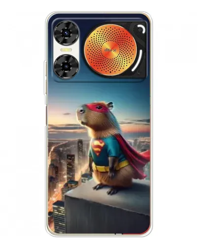 Чехол для ZTE Nubia Music 2 с картинкой «Капи-мен супергерой»