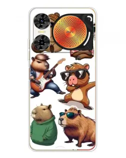 Чехол для ZTE Nubia Music 2 с картинкой «Крутые капибары музыканты» Чехол для ZTE Nubia Music 2 с картинкой «Крутые капибары музыканты»