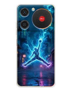 Чехол для ZTE Nubia Music с картинкой «Jordan Gold Jumpman»