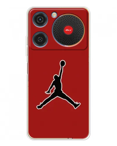 Чехол для ZTE Nubia Music с картинкой «Jordan Red Back»