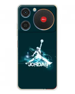 Чехол для ZTE Nubia Music с картинкой «Jordan Blue Fire»