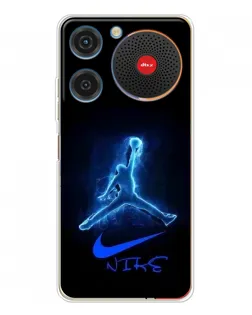 Чехол для ZTE Nubia Music с картинкой «Jordan Neon Blue»