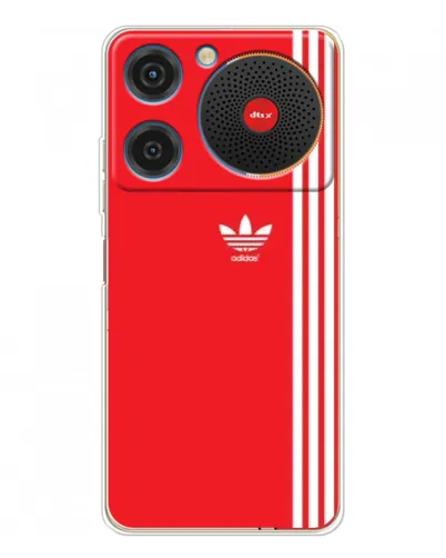 Чехол для ZTE Nubia Music с картинкой «Красный минимализм Adidas»