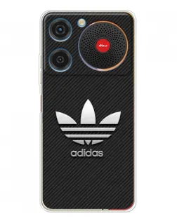 Чехол для ZTE Nubia Music с картинкой «Adidas Карбоновая текстура»