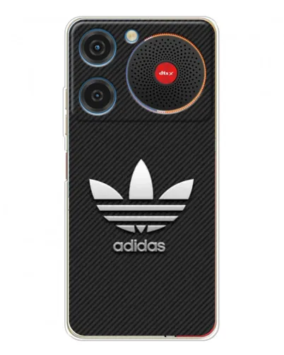 Чехол для ZTE Nubia Music с картинкой «Adidas Карбоновая текстура»
