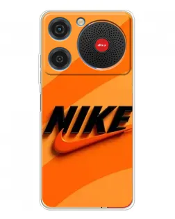 Чехол для ZTE Nubia Music с картинкой «Оранжевый драйв Nike»
