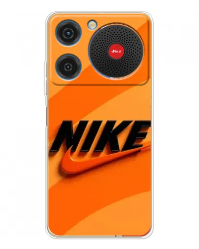 Чехол для ZTE Nubia Music с картинкой «Оранжевый драйв Nike» Чехол для ZTE Nubia Music с картинкой «Оранжевый драйв Nike»