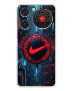 Чехол для ZTE Nubia Music с картинкой «Техногенный стиль Nike»