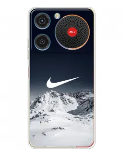 Чехол для ZTE Nubia Music с картинкой «Nike — зимние горы»