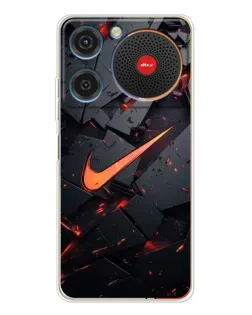 Чехол для ZTE Nubia Music с картинкой «Nike — эффект разломов»