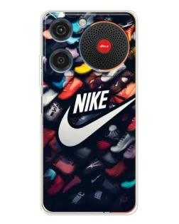 Чехол для ZTE Nubia Music с картинкой «Коллекция кроссовок Nike»