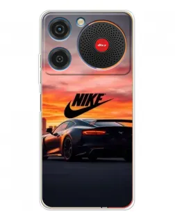 Чехол для ZTE Nubia Music с картинкой «Nike и суперкар»