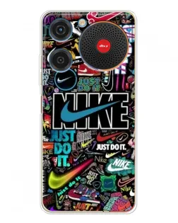 Чохол для ZTE Nubia Music з картинкою «Яскравий колаж Nike»