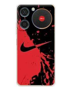 Чохол для ZTE Nubia Music з картинкою «Червоні бризки Nike»