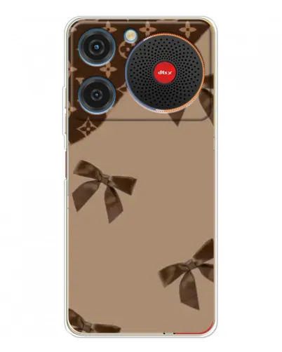 Чехол для ZTE Nubia Music с картинкой «LV — кофейный атлас»