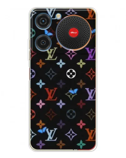 Чехол для ZTE Nubia Music с картинкой «Цветная монограмма LV»