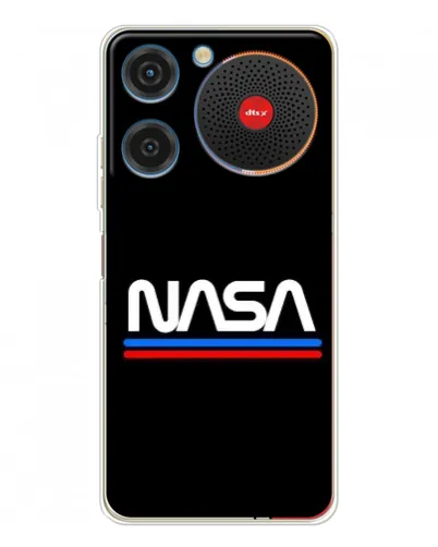 Чехол для ZTE Nubia Music с картинкой «NASA — классика Red Blue»