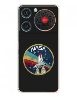 Чехол для ZTE Nubia Music с картинкой «NASA — эмблема миссии»