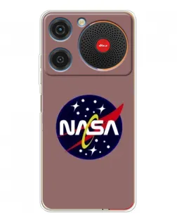 Чехол для ZTE Nubia Music с картинкой «NASA — ретро космос»