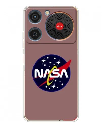 Чехол для ZTE Nubia Music с картинкой «NASA — ретро космос»