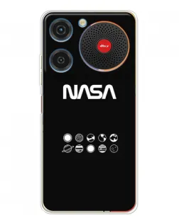 Чехол для ZTE Nubia Music с картинкой «NASA — технический принт»