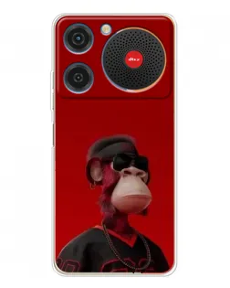 Чехол для ZTE Nubia Music с картинкой «Bored Ape в красном»