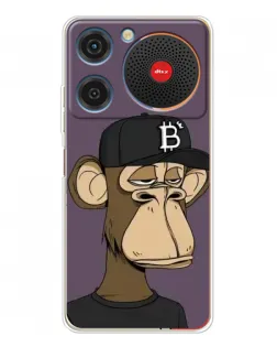 Чехол для ZTE Nubia Music с картинкой «Bored Ape в кепке»