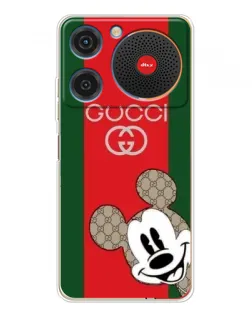 Чехол для ZTE Nubia Music с картинкой «Gucci — полосы и Микки»