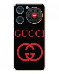 Чехол для ZTE Nubia Music с картинкой «Gucci — красный логотип»