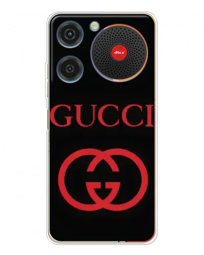 Чехол для ZTE Nubia Music с картинкой «Gucci — красный логотип»